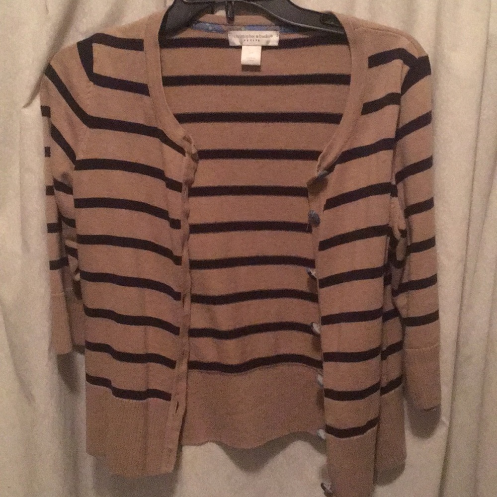 Brown and blue sweater